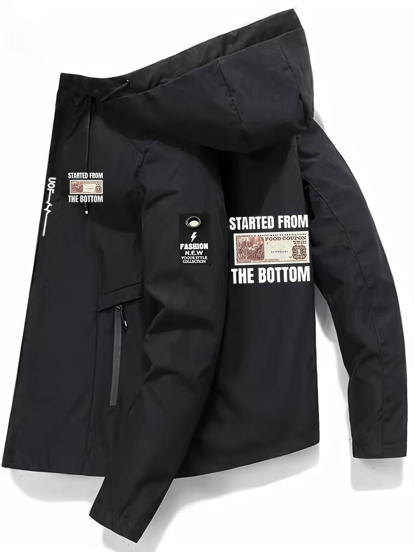 New Pattern Element Jacket, Dollar Print, All-Weather Outdoor Hiking Vest, Lightweight Durable Fabric, Casual Slim-Fit Outerwear