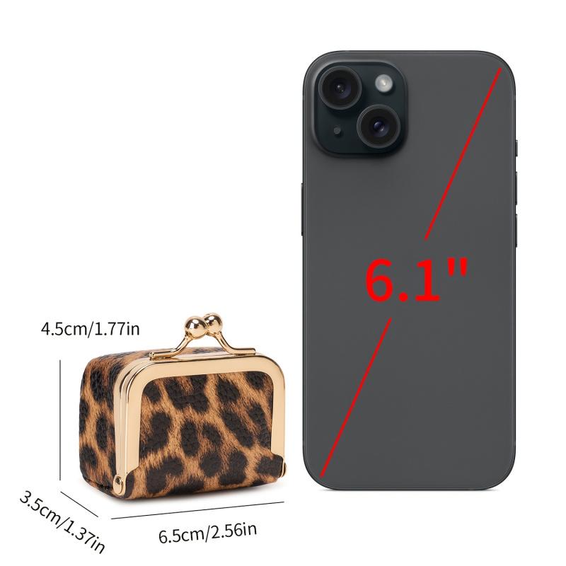 Portable retro-style coin purse with clasp, mini travel ring box, travel jewelry box, women's cosmetic storage box, suitable for storing earrings, rings, necklaces, and bracelets