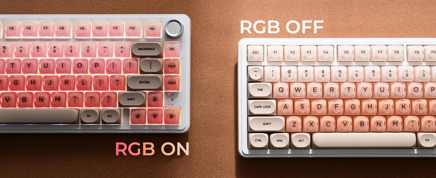 Keycaps Only!!! XVX Foundation/Pink Blush/Uyuni Dreams/Berry Kiss HOA Profile Translucent Keycap Set PBT+PC 132-Key（only keycap, not include a keyboard）