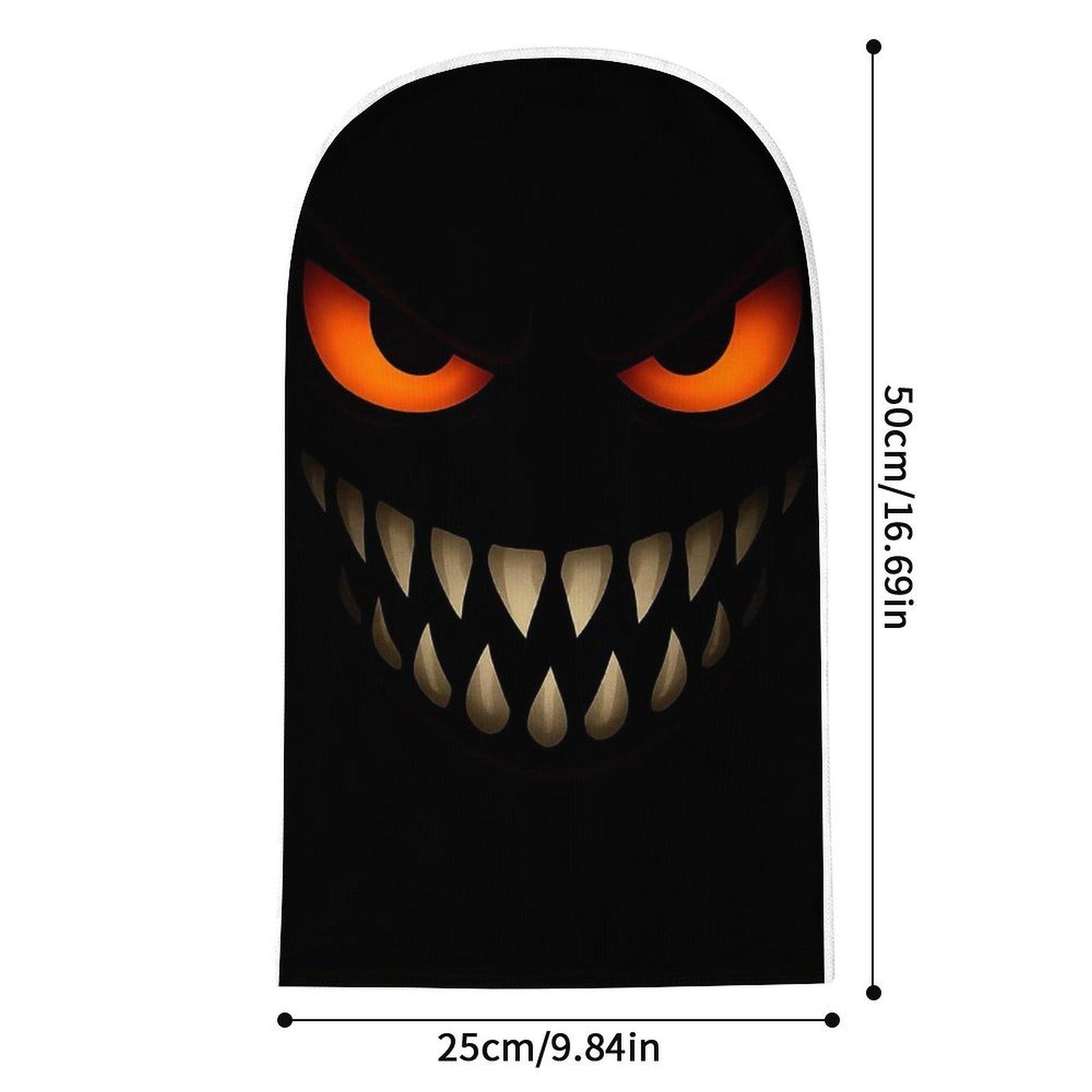 Scary Evil Demon Orange Eyes Balaclava Face Mask, 3D Print Sharp Teeth Skull Full Face Cover, Unisex Breathable Horror Costume Mask for Halloween Cosplay Riding Outdoor Sports Scary Evil Demon Orange Eyes Balaclava Face Mask, 3D Print Sharp Teeth Skull Full Face Cover, Unisex Breathable Horror Costume Mask for Halloween Cosplay Riding Outdoor Sports