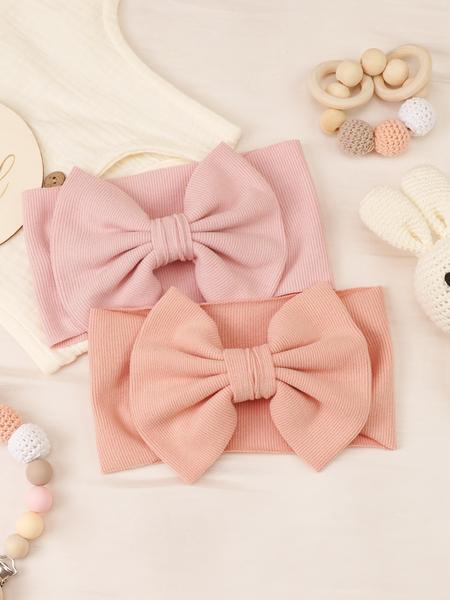 ​8 PCS Oversized Bow Headbands for Infants, Buttery Soft & Lightweight for Everyday Use, Gentle Stretch Ribbed Headwrap for Newborn Photography Props