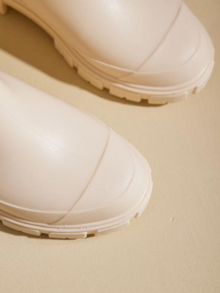 Women's Solid Color Rain Boots, Waterproof Round Toe With Slip-Resistant Outsole For Rainy Days, Waterproof Footwear Women's Solid Color Rain Boots, Waterproof Round Toe With Slip-Resistant Outsole For Rainy Days, Waterproof Footwear