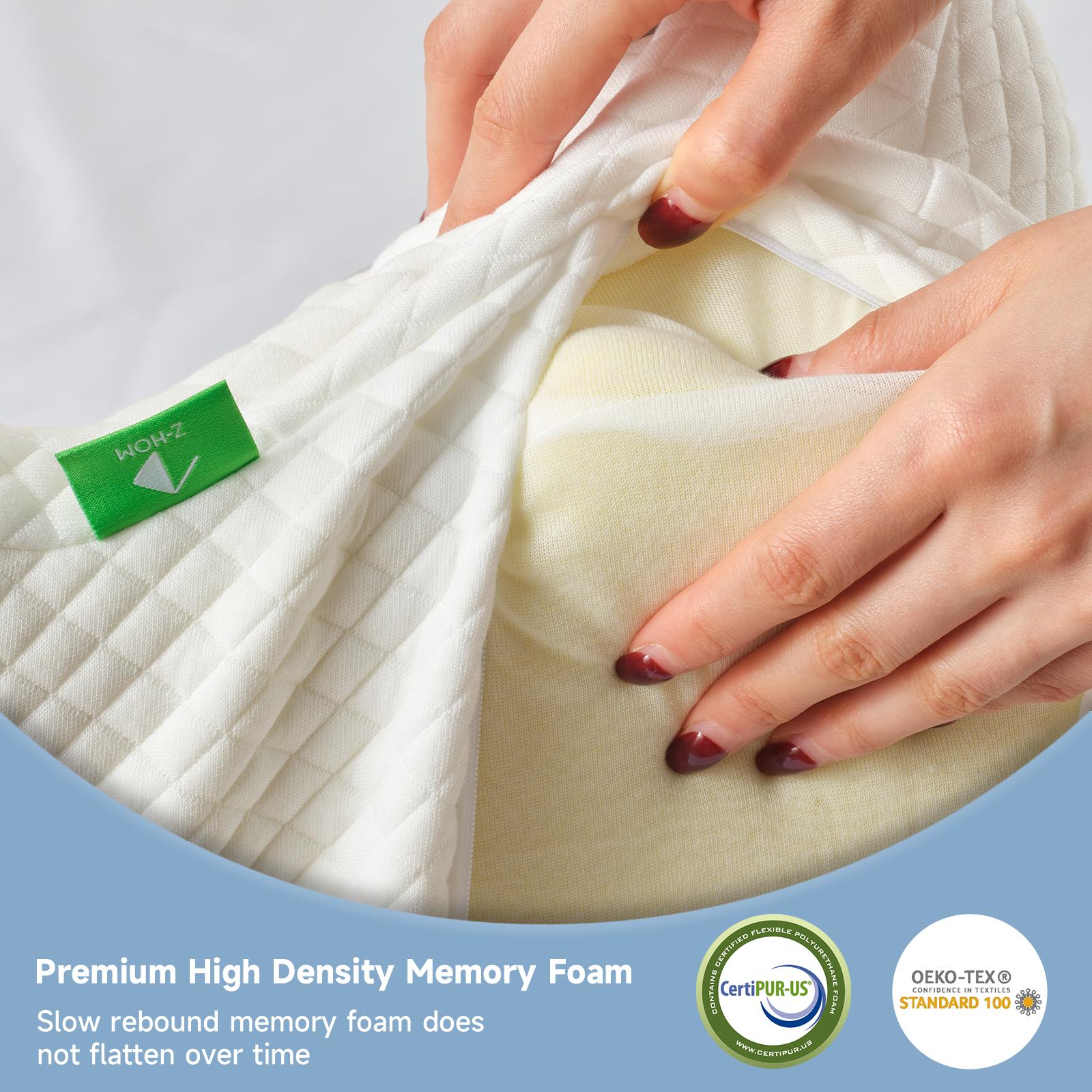 Z-HOM Cervical Pillow for Neck and Shoulder,Contour Memory Foam Pillow,Ergonomic Neck Support Pillow for Side Back Stomach Sleepers with Pillowcase Z-HOM Cervical Pillow for Neck and Shoulder,Contour Memory Foam Pillow,Ergonomic Neck Support Pillow for Side Back Stomach Sleepers with Pillowcase