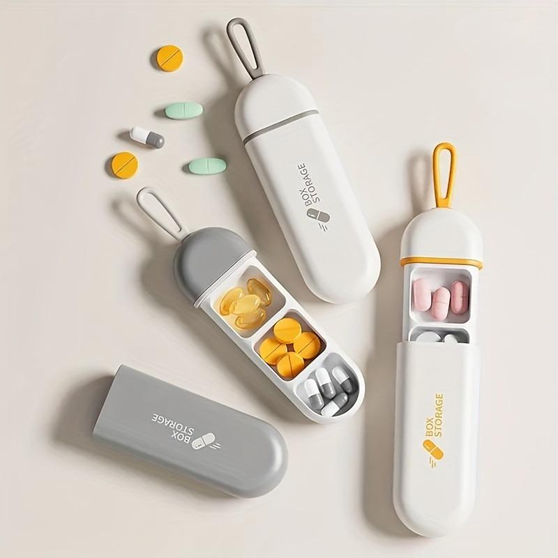 1pc Unit Mini Portable Small Pill Box, Carry-on Pill Box, Three ...