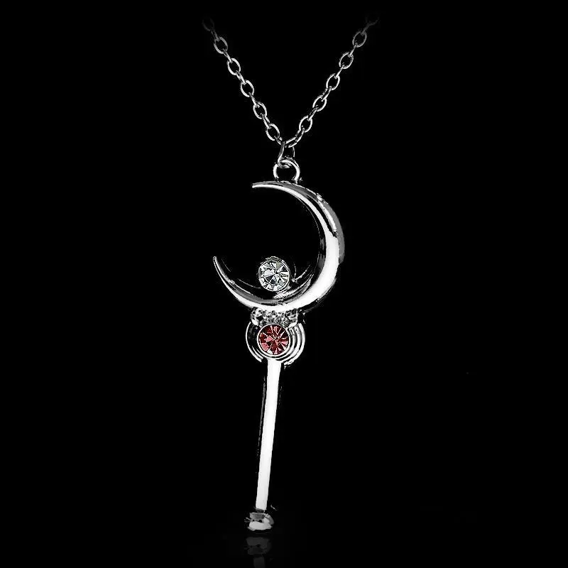 Sakura Kinomoto Popular Anime Secondary Peripheral Cartoon Magic Wand Necklace Alloy Pendant Cute Cosplay Costumes DIY Props