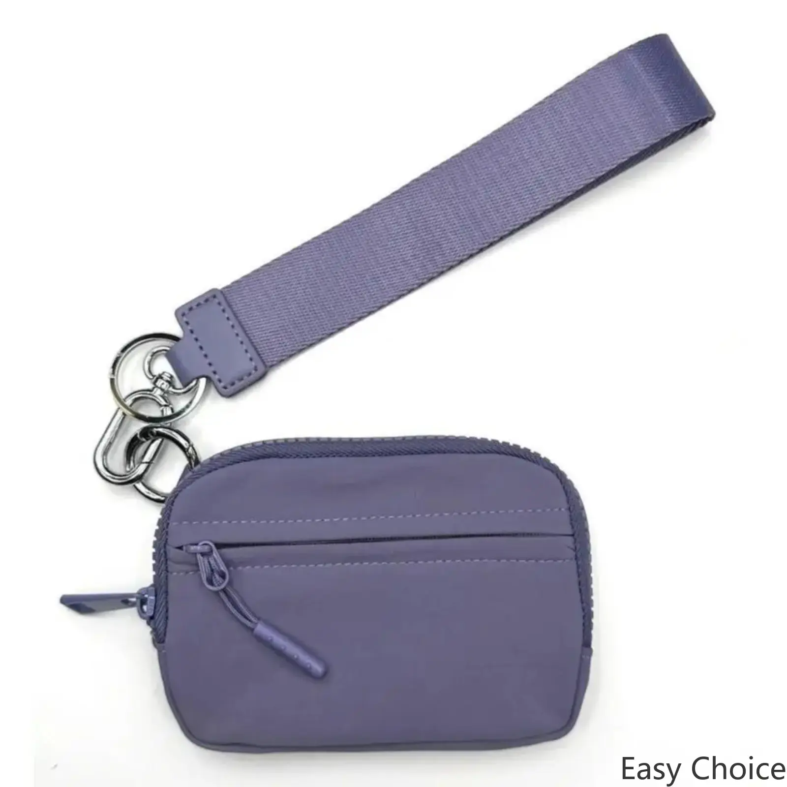 Waterproof Nylon Wristlet for Women, Multi‑Functional Compact Zipper Coin & Card Holder, Portable Keychain Accessory, Small Wallet Pouch for Cash, Cards and Tiny Belongings, Ideal for Daily Work Commute & Indoor‑Outdoor Daily Use