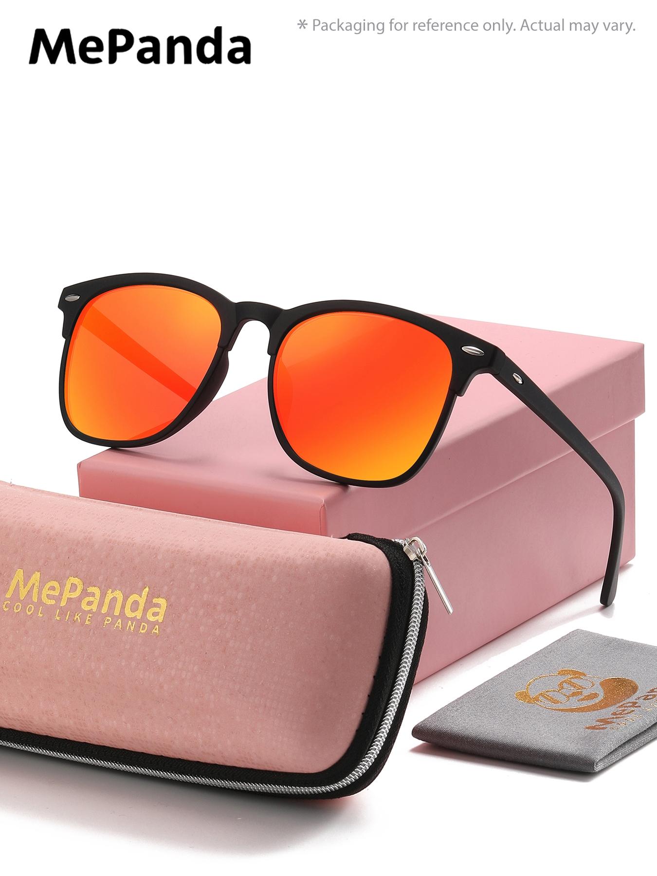 1 Piece MePanda Unisex Square Full Frame Sunglasses Smooth Lines Elegant and Refined Sunglasses UV400