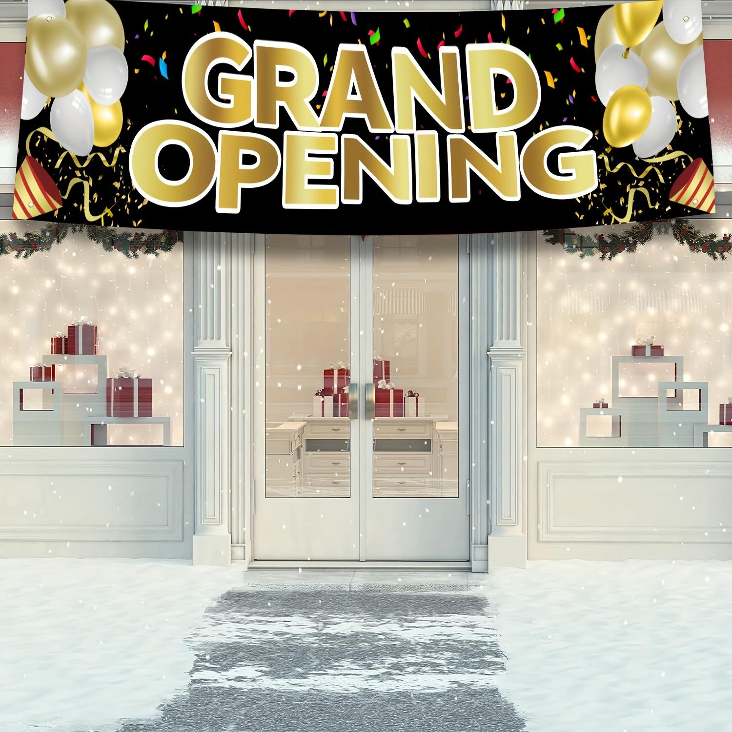 Grand Opening Banner for New Stores, Vibrant Party Decor for Outdoor Ceremonies, Large Advertisements for Gardens & Shops