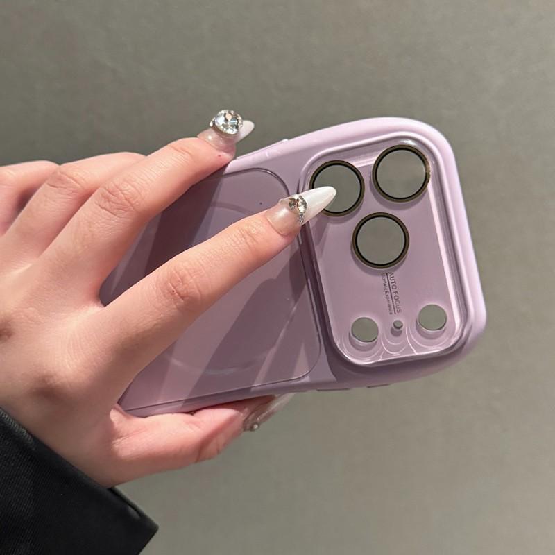Magnetic Aurora Small Waist Big Vision Window Instant Change 17 Series Lens Protection Shockproof Phone Case, Suitable for iPhone 17 16 15 14 13 12 11 Pro Max Compatible with MagSafe Wireless Charging Matte AI Button Perfect Touch Versatile Phone Case