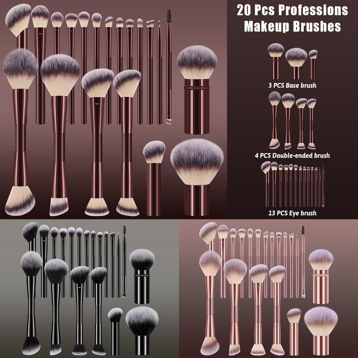 Professional Soft Makeup Brush Set, Multifunctional Brushes for Face and Eye Makeup, Includes Foundation Brush, Powder Brush, Eyeshadow Blending Brush, Cosmetic Brushes