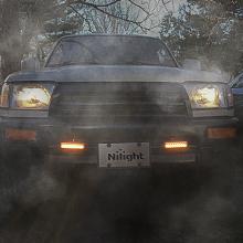 Nilight 2PCS 54W White/Amber Lights Bar 6 Inch Flood Fog Road Boat Driving Led Work SUV Jeep Lamp road light light bar fog boat Car Accessories  dealsforyoudays