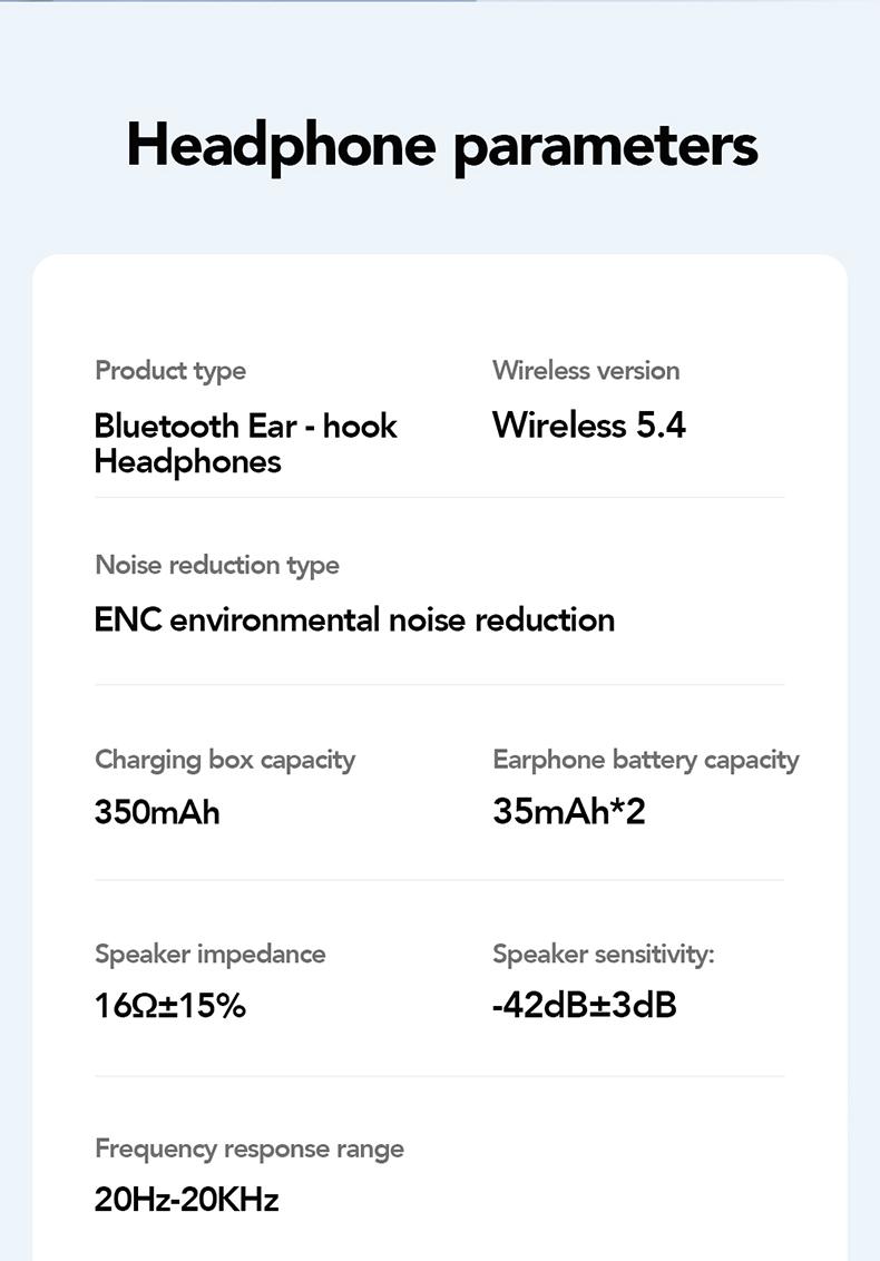 ERAZER X5 AI Translation Earbuds, Real-time Translate with APP, OWS Open-Ear Headphones, Ear Hooks Design , Wireless Earbuds, With HD Mic, Waterproof, Power Digital Display, 24H Playtime, Bluetooth 5.4 Earbuds, Gaming with Low Latency