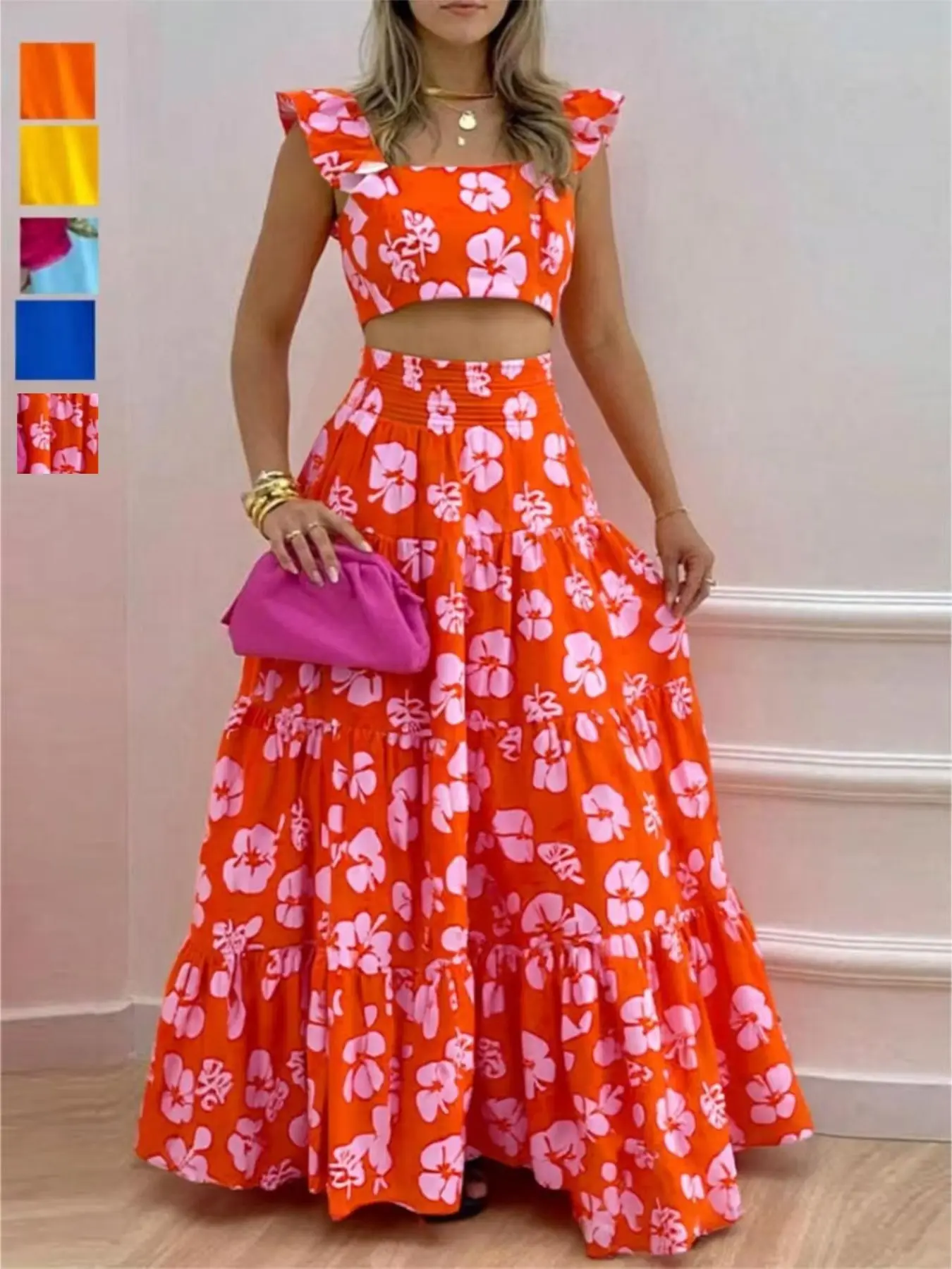 Orange print