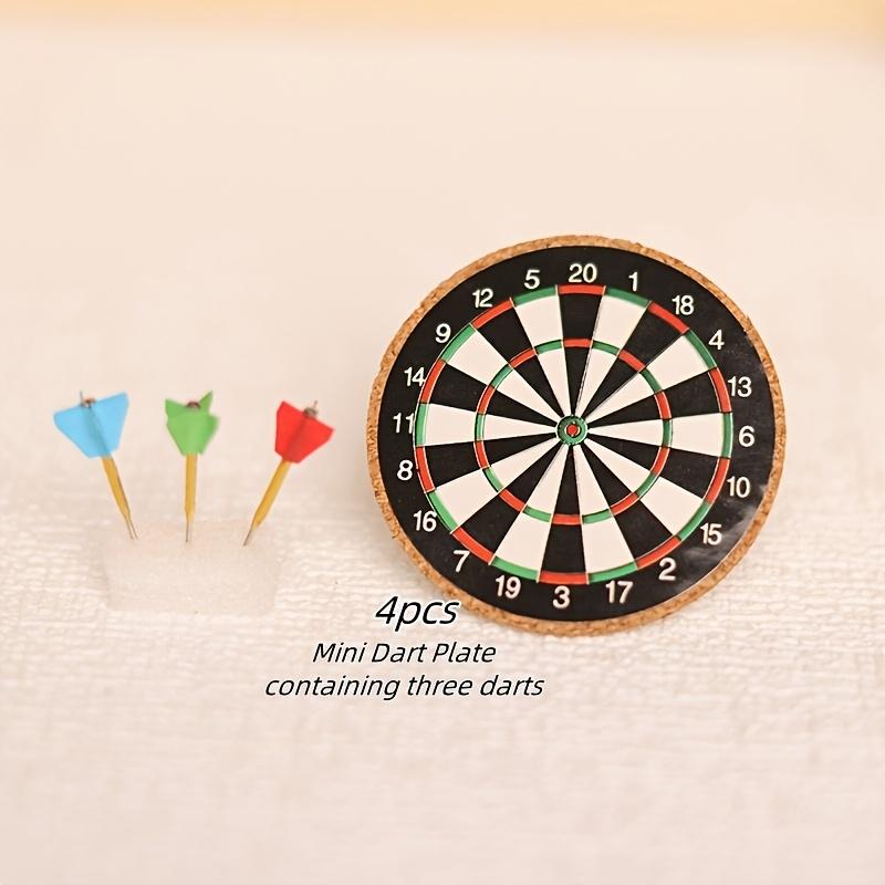 Miniature Dart Board Set with 3 Darts - Perfect for Party Games, Home Decor & Dollhouse Displays Darts Sets
