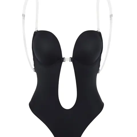 Transparent Strap Jumpsuit with Padded Bust, Backless Moderate Shaper, Backless Bodycon Design, Casual Regular Length, All Seasons Wear, Single Piece