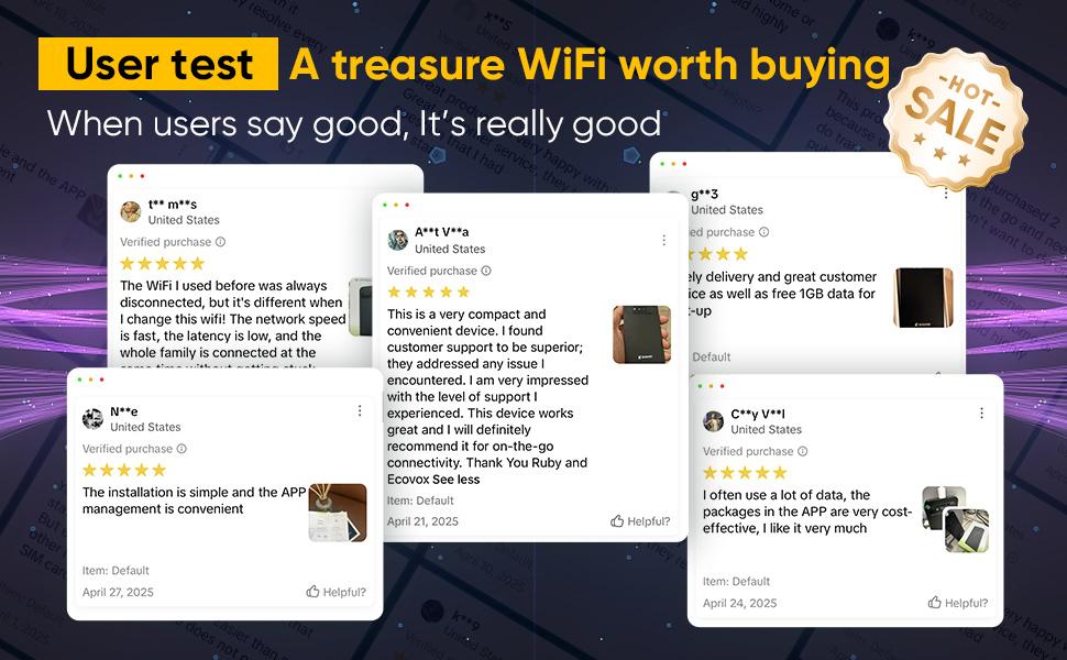 ECOVOX Global Portable Mini WiFi Hotspot Stay ConnectedAbroad No SlM Needed 13-Hour Battery Connect 9 Devicesat Once Perfect for Travel, Renters, Business & Study Abroad