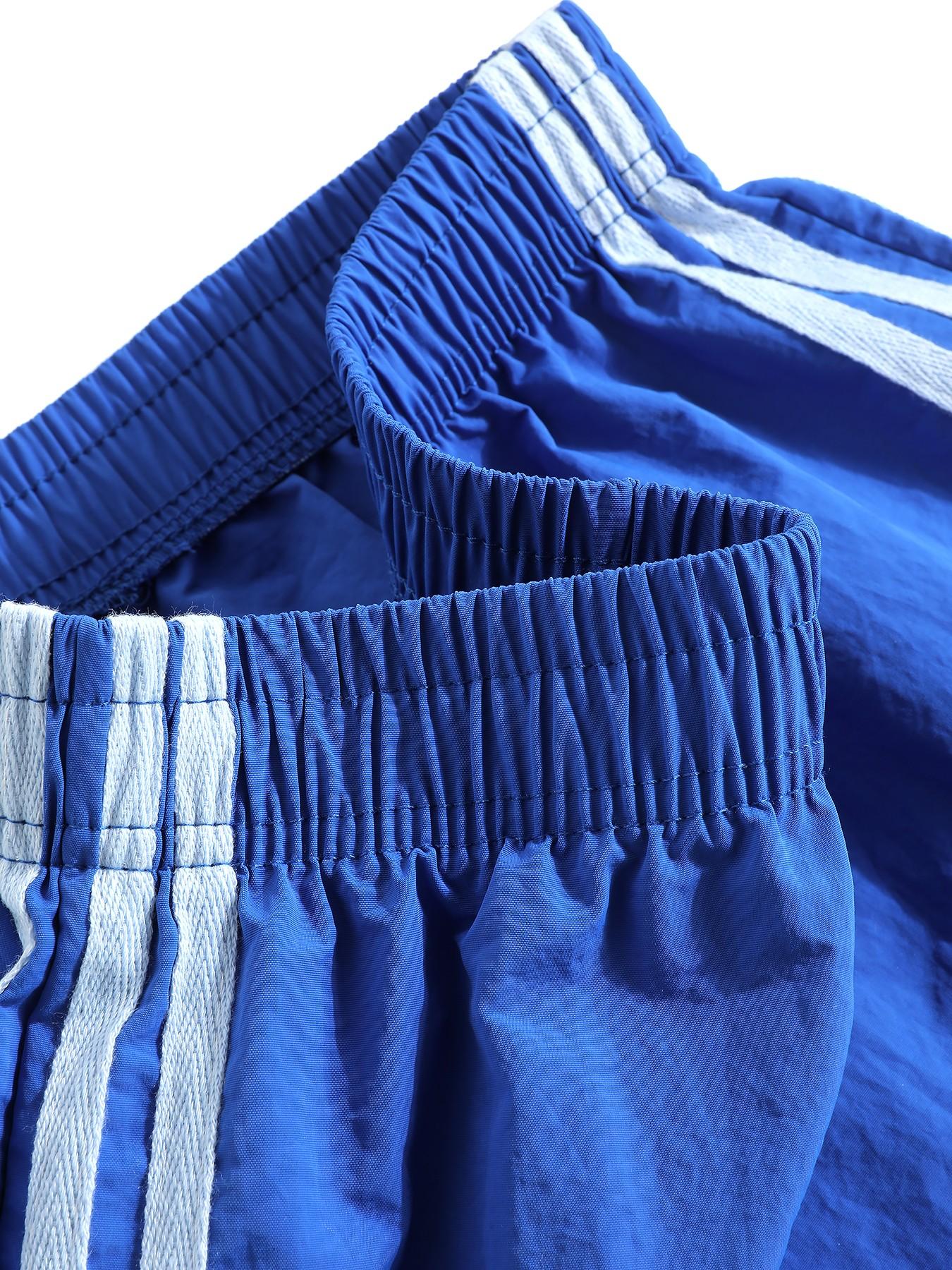 Women's Side Striped Elastic Waist Casual Summer Shorts, Loose-Fitting Short Pants, Plain Fs-Camo Style, Perfect for Daily Wear, Casual Relaxed Shorts