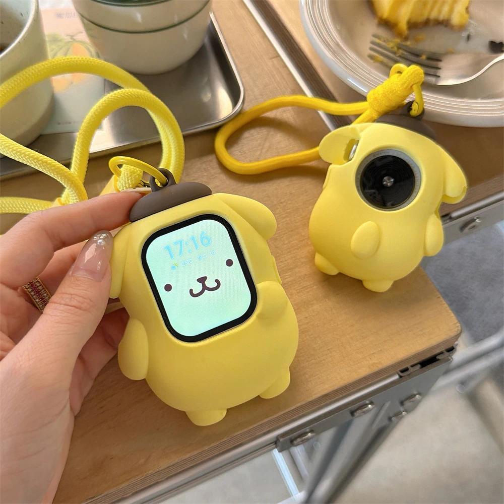Watch Case Lanyard Silicone Protective Cute For Pom Pom Purin For Apple Watch S11 S10 S9 S8 SE Ultra 49MM Cartoon Holiday Gift