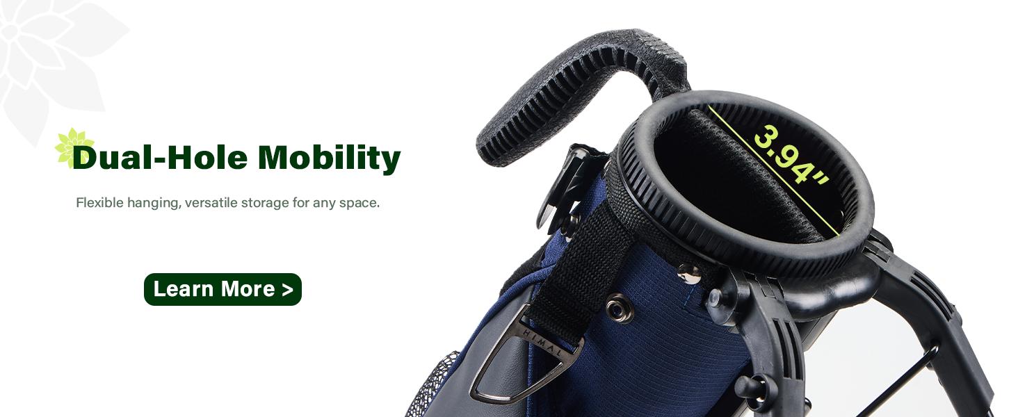 UNIHIMAL Par 3 Golf Lightweight Stand Carry Bag PRO with Dual Shoulder Straps –Pitch n Putt Golf Bag Easy to Carry and Durable for The Driving Range, and Executive Courses – 31.5 inches Tall