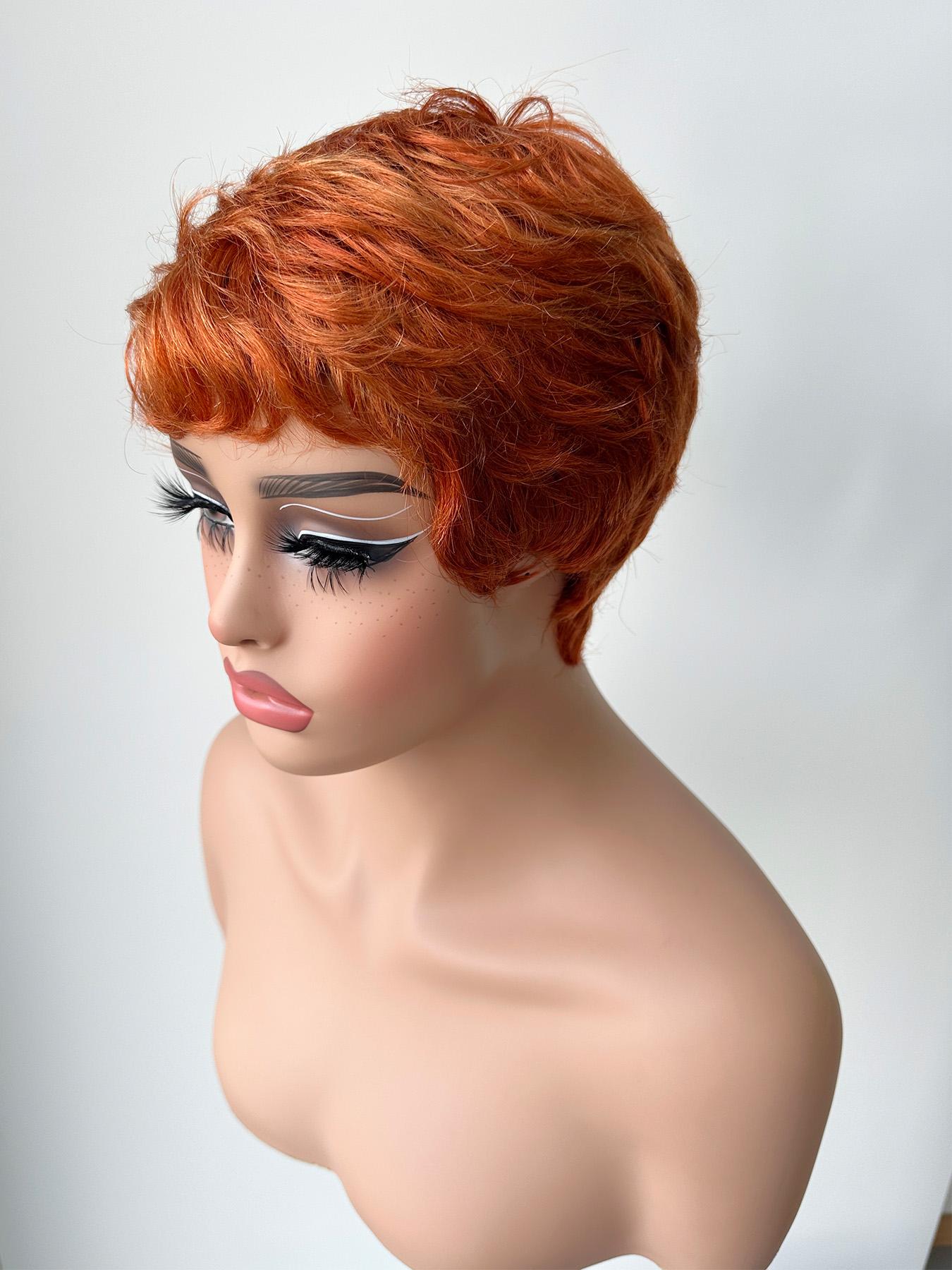 100% Human Hair Pixie Cut Wig Short Layered Glueless 180 Density S3cf3b14eabfe4ab0b700de721f40d  main image 2