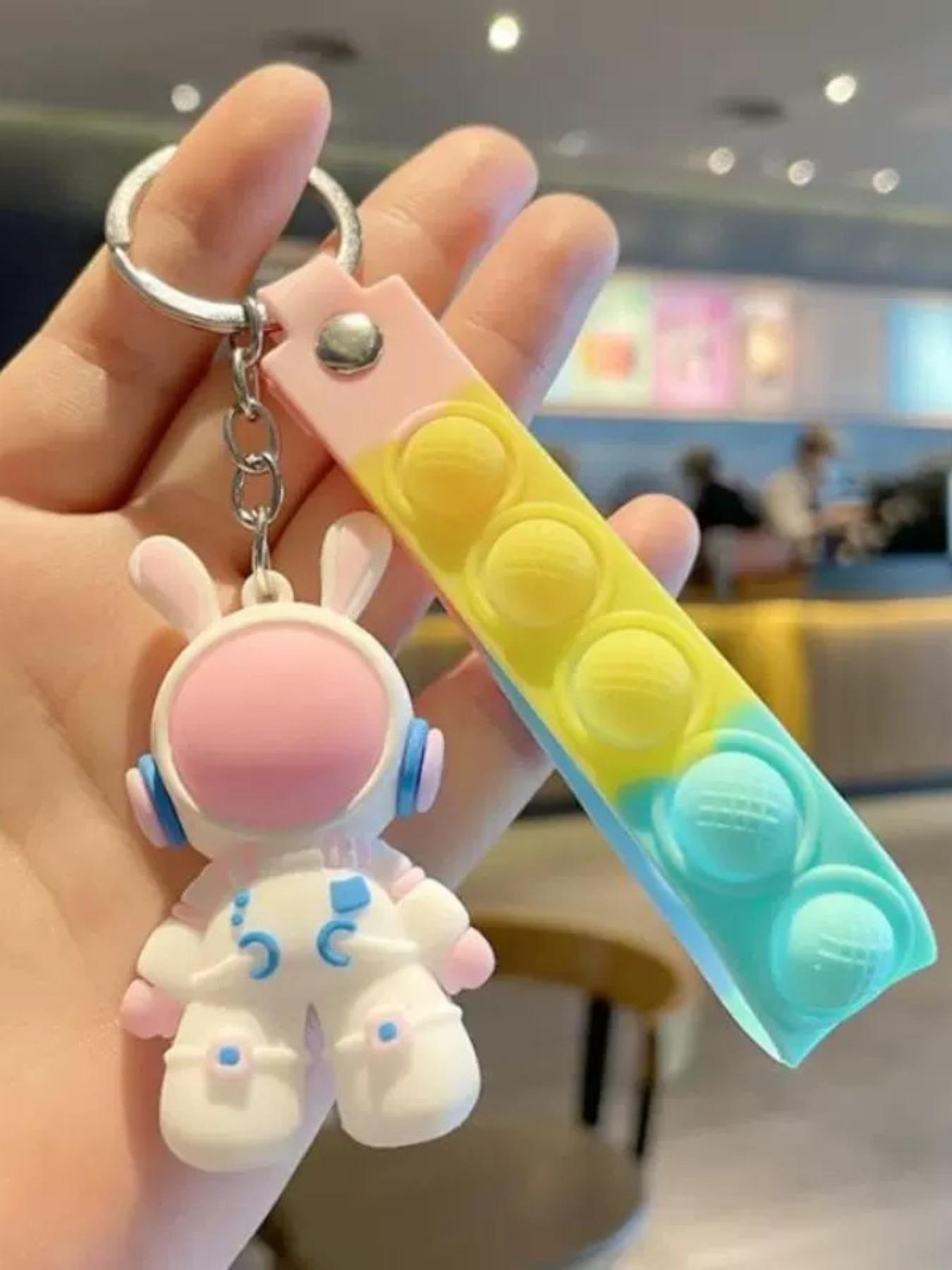 Space Rabbit Keychain, suitable for kids and students, cute bag pendant gifts. Perfect for school seasons, festival gifts and birthday presents. Ideal for Christmas, Halloween, summer, winter, Valentine's Day and New Year. It is a must-have festival gift,