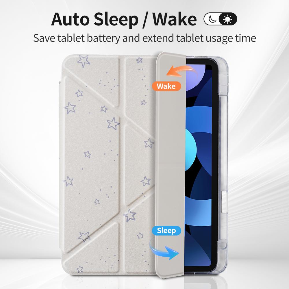 Cute Case Pattern For iPad 11th A16 2025 10th 10.9 Air 4th 5th 10.9 Air 11 M3 2025 7th 8th 9th 10.2 Smart Case with Pen Holder Tablet Protective Cover