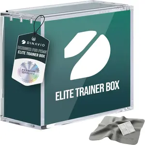 Trainer Box Acrylic Display Case Stackable - 8mm + 5mm Thick Acrylic with N52 Magnets - ETB Case Protector - Compatible with Trainer Boxes