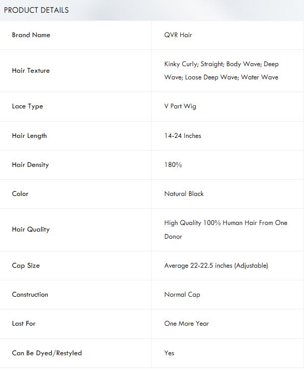 QVR Kinky Curly V Part Wigs Human Hair Beginner Friendly No Leave Out Lace Front Afro HALF WIG TikTokShopBlackFriday