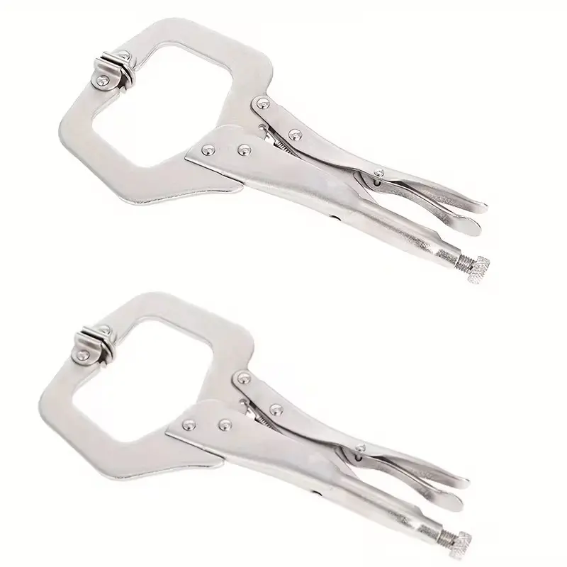 11 in Locking C-Clamp, Adjustable Welding Pliers, C-Type Clamp, Heavy Duty Clamp, Manual Fixtures, Ideal for Store, Home, Farm, Car Use