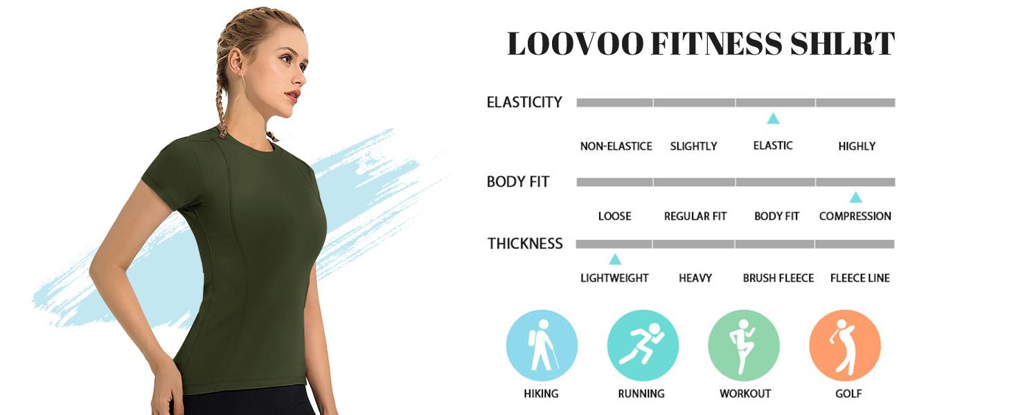 LOMON Women Workout Shirts 4 Pack Athletic Compression Tee Dry Fit Yoga Gym Basic Tops SpringStatements