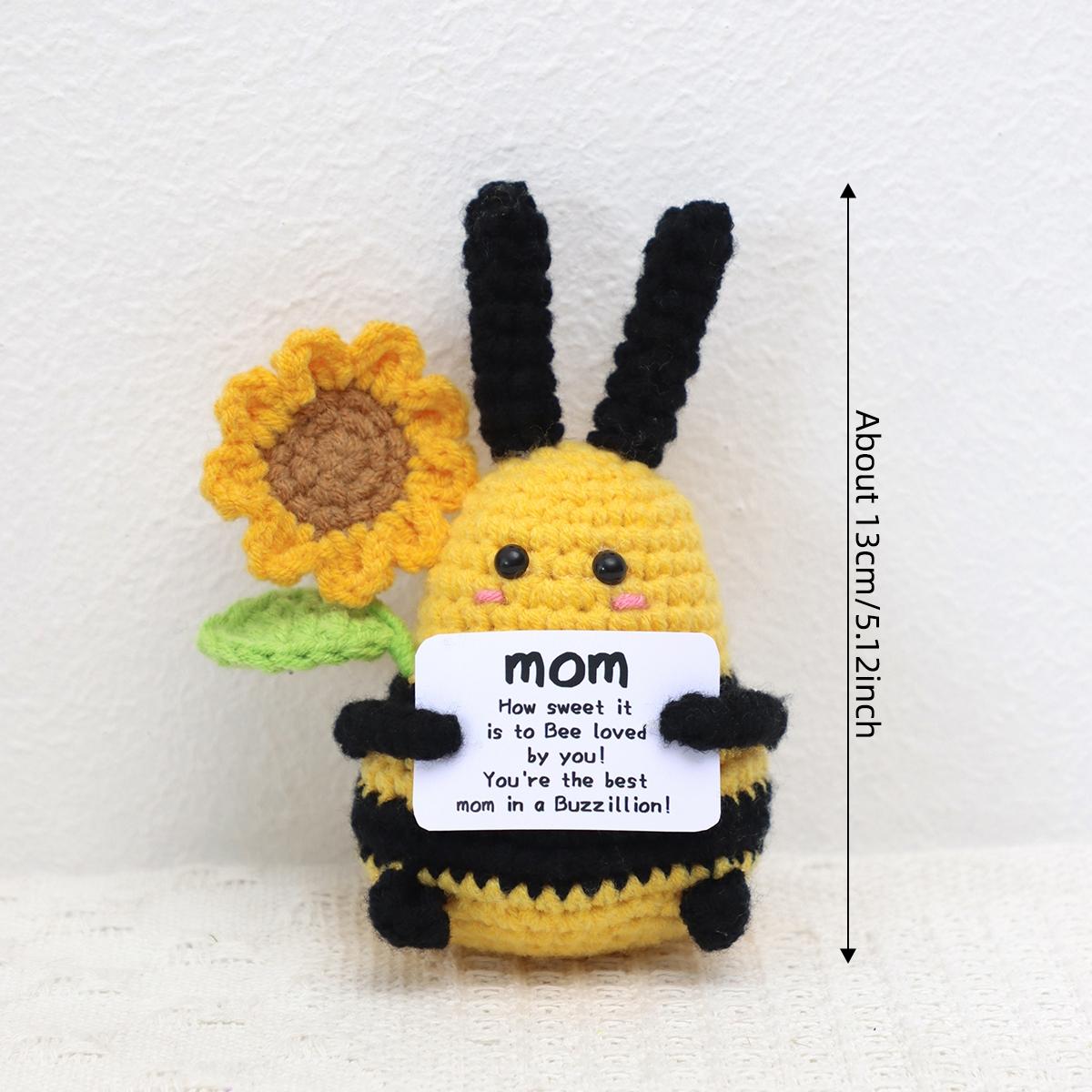 Handmade Crochet Bee Ornament, Cute Gift for Teachers' Day, Mother's Day, Father's Day, Perfect Small Present, Unique Handcrafted Decor, Handmade Crochet Figure