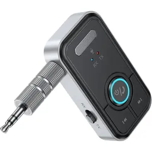 Premium Pro Bluetooth 5.3 Transmitter Receiver,2-in-1 Wireless Transmitter for TV/Headphones,Gym,Bluetooth Receiver for Car/Home Stereo