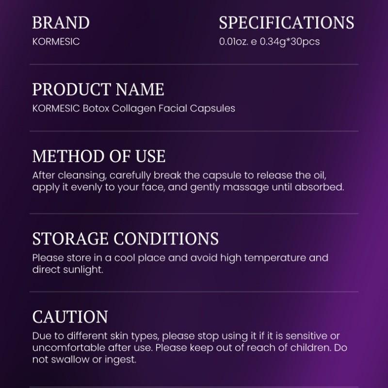 Collagen Facial Capsules ✨ | Infused with Hydrolyzed Collagen & Multi-Peptides, Fade Wrinkles, Firm Skin, Repair Barrier, Deep Hydration & Brightening. Individual Capsules, Lightweight & Fast Absorbing, Anti-Aging for Smooth, Elastic & Glowing Skin