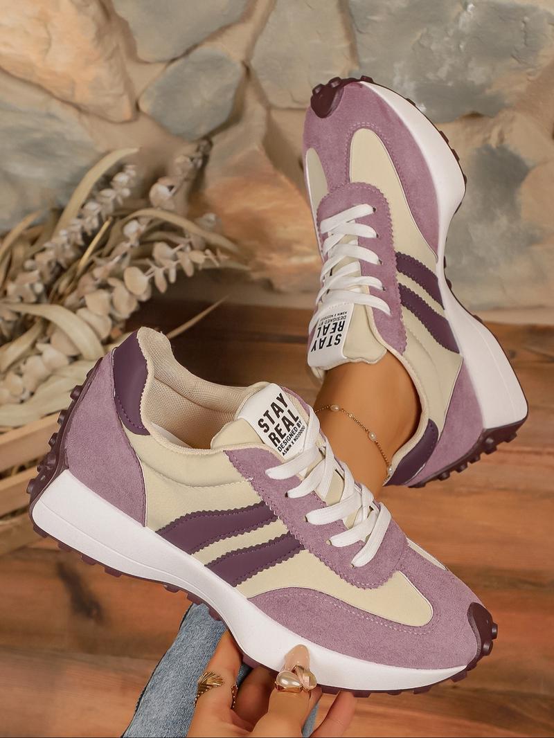 Women's new fashionable casual lace-up sneakers, autumn and winter outdoor walking shoes, simple and versatile trendy thick-soled heightened comfortable casual shoes, suitable for daily leisure and commuting wear, must-have for gifting and back-to-school