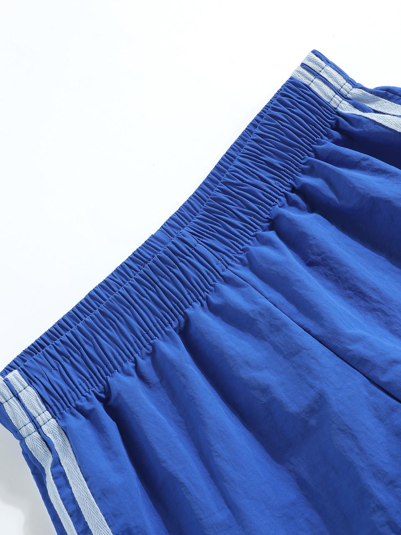 Women's Side Striped Elastic Waist Casual Summer Shorts, Loose-Fitting Short Pants, Plain Fs-Camo Style, Perfect for Daily Wear, Casual Relaxed Shorts