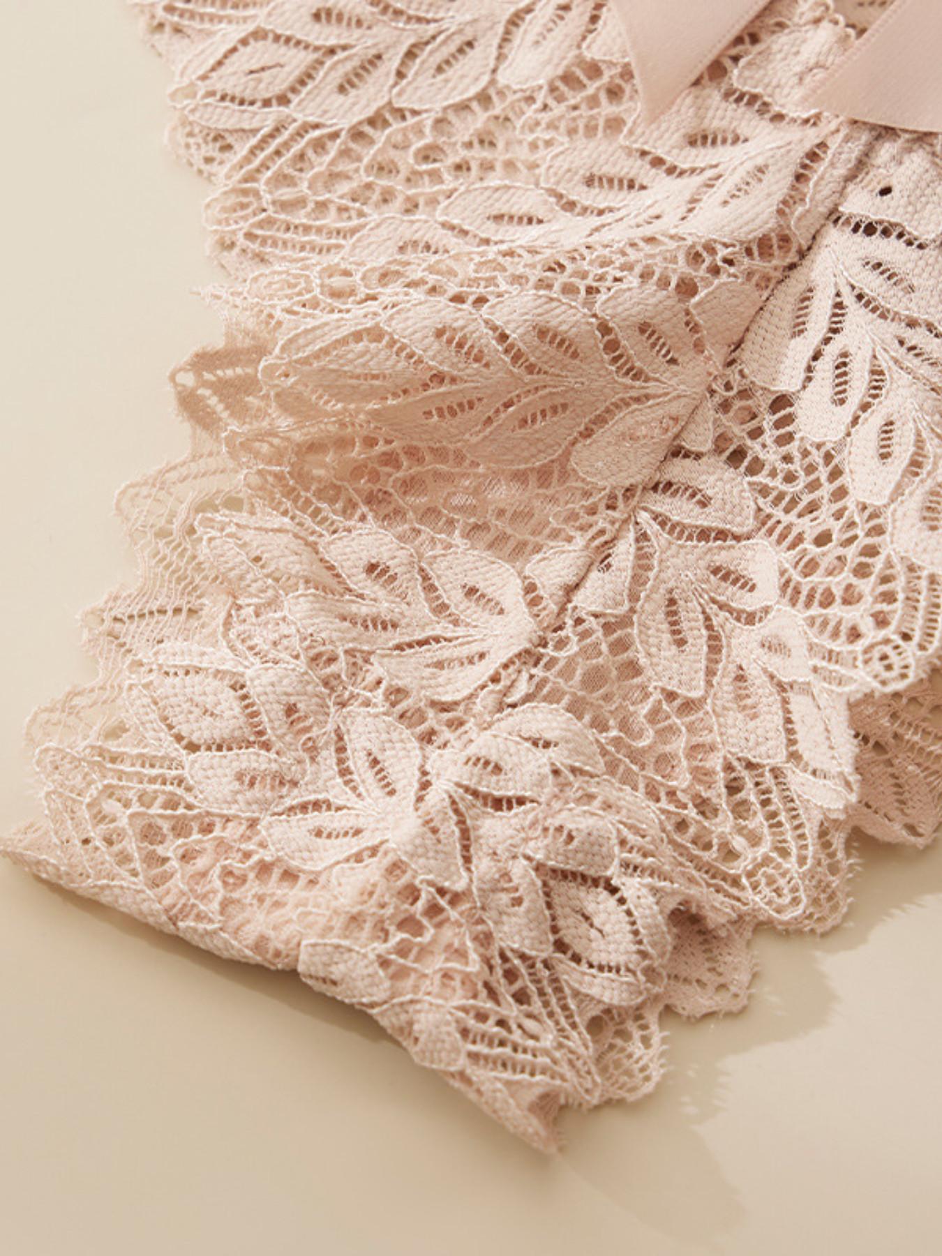 5-Pack Women's Underwear, Sexy Bow Design, Peach Butt Soft Lace Breathable Mesh, Comfortable Mid-Waist Triangle Panties, Valentine's Day Gift