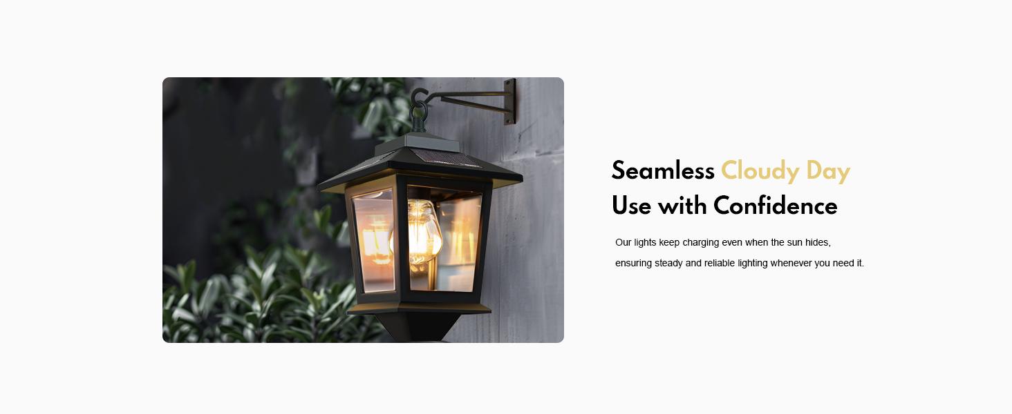 Hoodink Solar Wall Lanterns 2 Pcs with Replaceable Bulb 4 Solar Panels Warm White Outdoor Wall Sconce Anti-Rust Waterproof Design Energy Saving High-Speed Charging Hoodink Solar Wall Lanterns 2 Pcs with Replaceable Bulb 4 Solar Panels Warm White Outdoor Wall Sconce Anti-Rust Waterproof Design Energy Saving High-Speed Charging