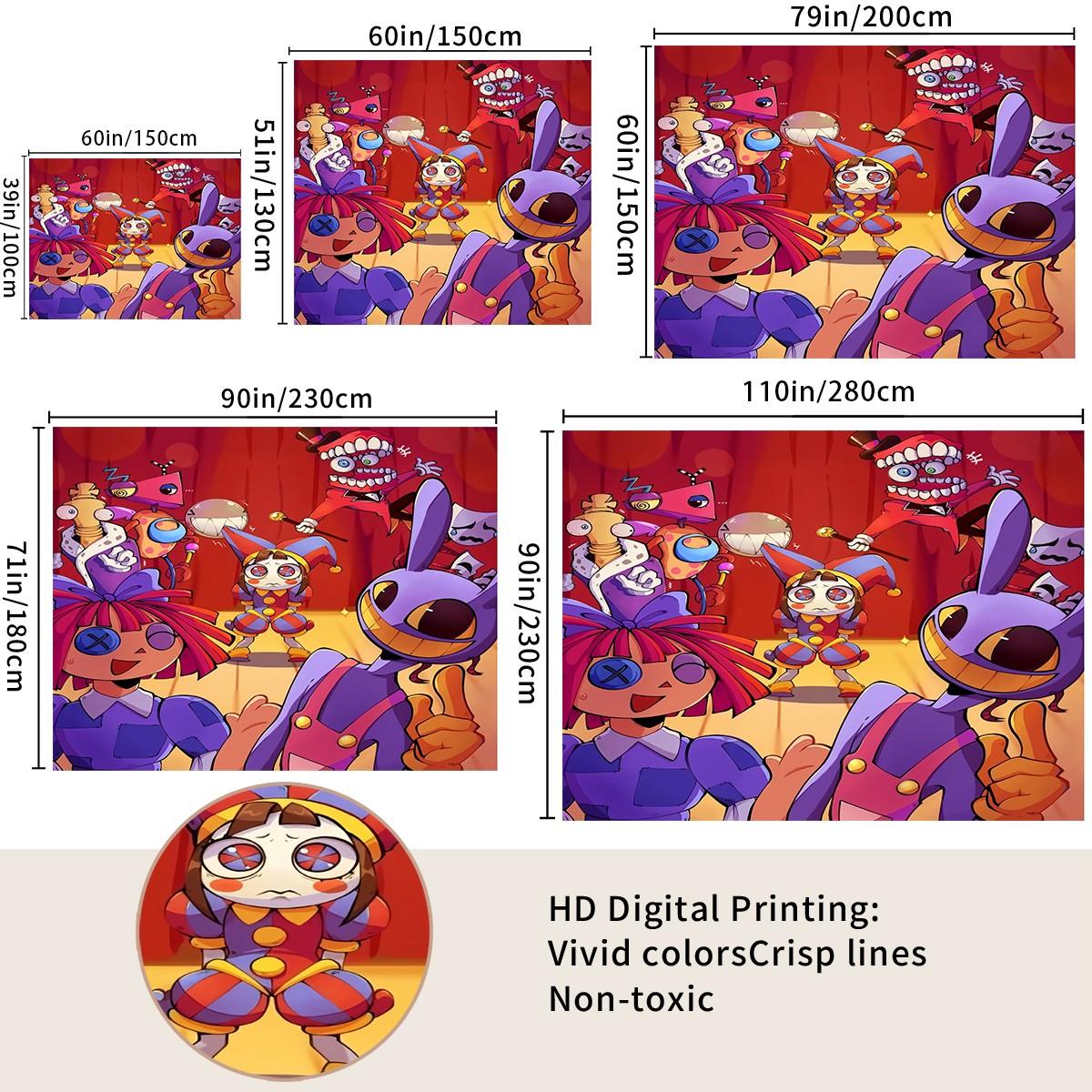 Circus Scary Patterned Tapestries For Home Decoration, Fashionable Room Flags, Unique Wall Art For Living Rooms And Bedrooms, Gifts For Children And Teenagers