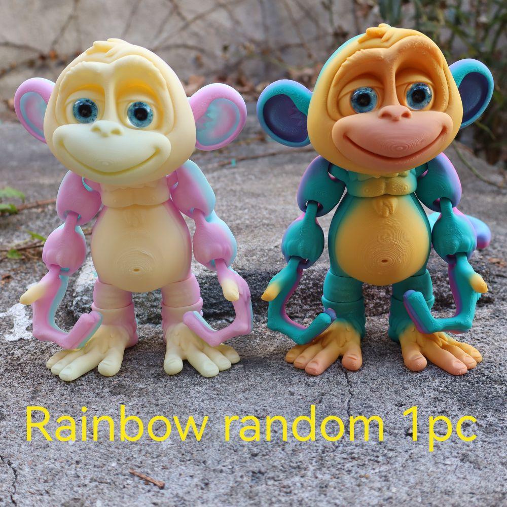 3D Printed Climbing Monkey Statue, Articulated Monkey Figurine, Realistic Eyes Home Decor, Perfect for Halloween Christmas Gifts, Birthday Present, Animal Figurine