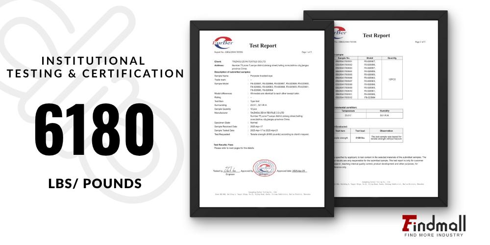 findmall Outdoor 1/2Inch 24 Braided Polyester Rope Tree Work Rope Rigging Rope for Outdoor Swing Camping In Multicolor 100/ 150/200 FT