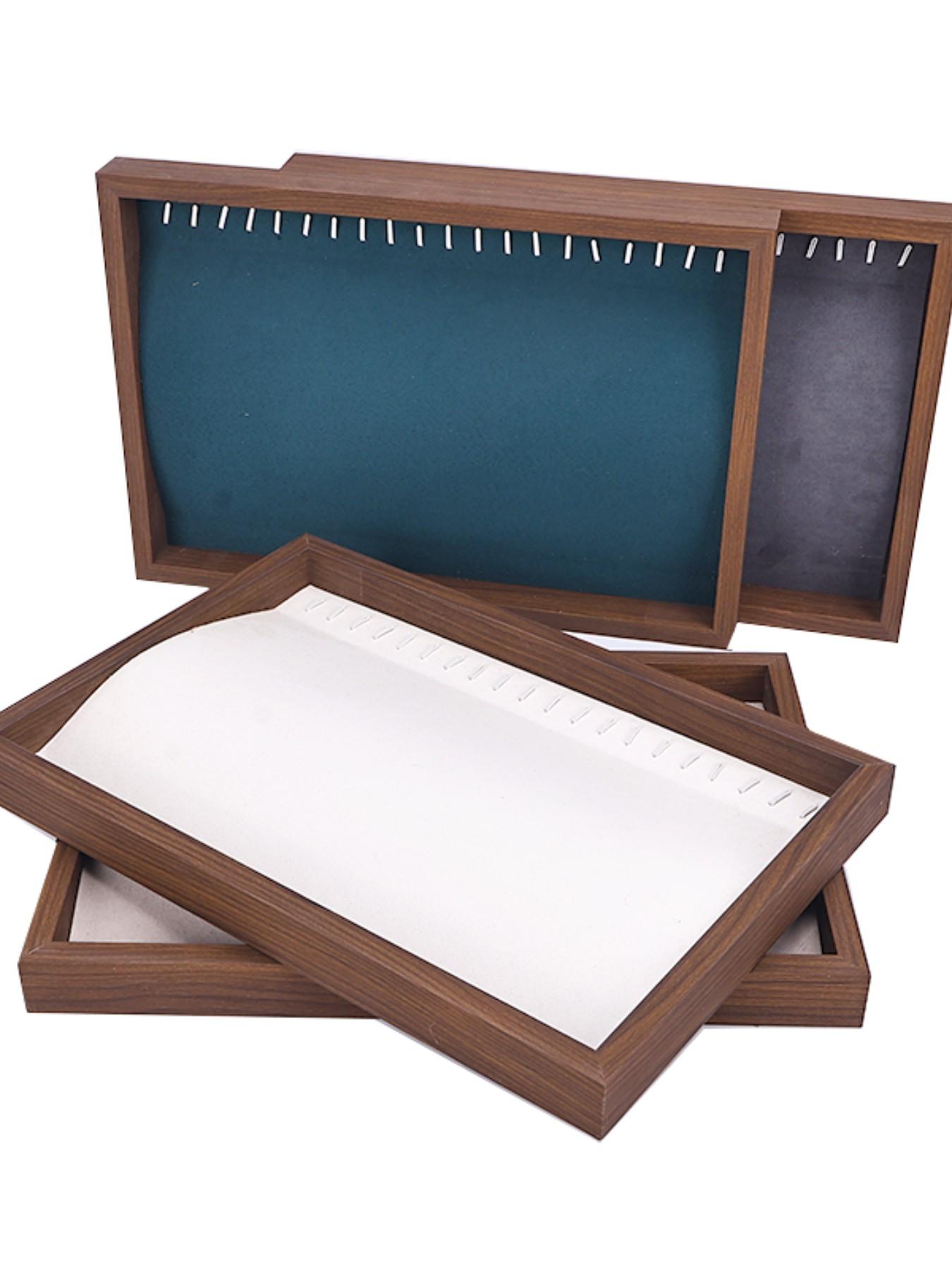 1pc Necklace Display Tray Bracelet Storage Plate Chain Pendant Beaded Wristband Jewelry Dish Stall Display Reading Tray