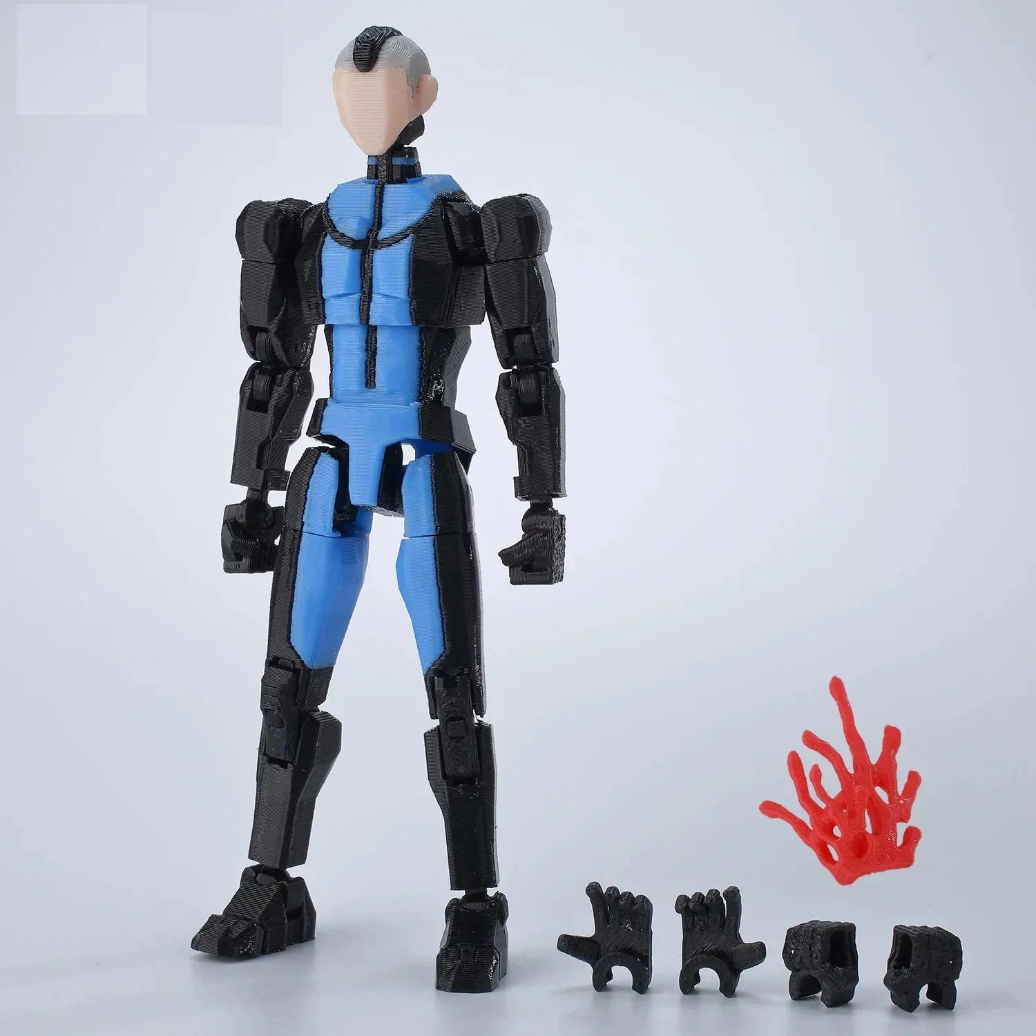 3D Printed Lucky13 Invincibles Tech Jacker Movable Soldier Multijoint Movable T13 Figurines Assembly Mecha Toy Holiday Gift