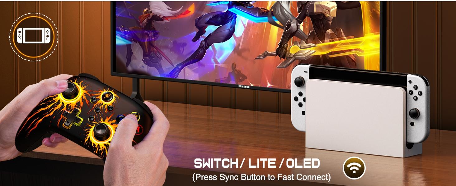 BEBONCOOL Wireless Switch Controller for Nintendo Switch Controller/Lite/OLED, LED Wired PC Game Joysticks-Wireless iOS/Android Remote, Nintendo Game Accessories Gamepads & Standard Controllers BEBONCOOL Wireless Switch Controller for Nintendo Switch Controller/Lite/OLED, LED Wired PC Game Joysticks-Wireless iOS/Android Remote, Nintendo Game Accessories Gamepads & Standard Controllers