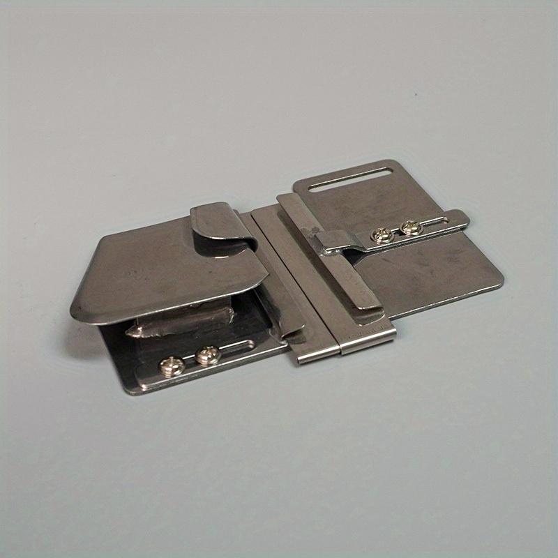 1PC Industrial Sewing Machine Accessories, Computer Synchronized Edge Rolling Presser Foot, Zipper Presser Foot for Flat Sewing Machines, Edge Binding Tube, Edge Folding Rolling Tube for Zippers, Edge Binder, DY Machine Presser Foot,