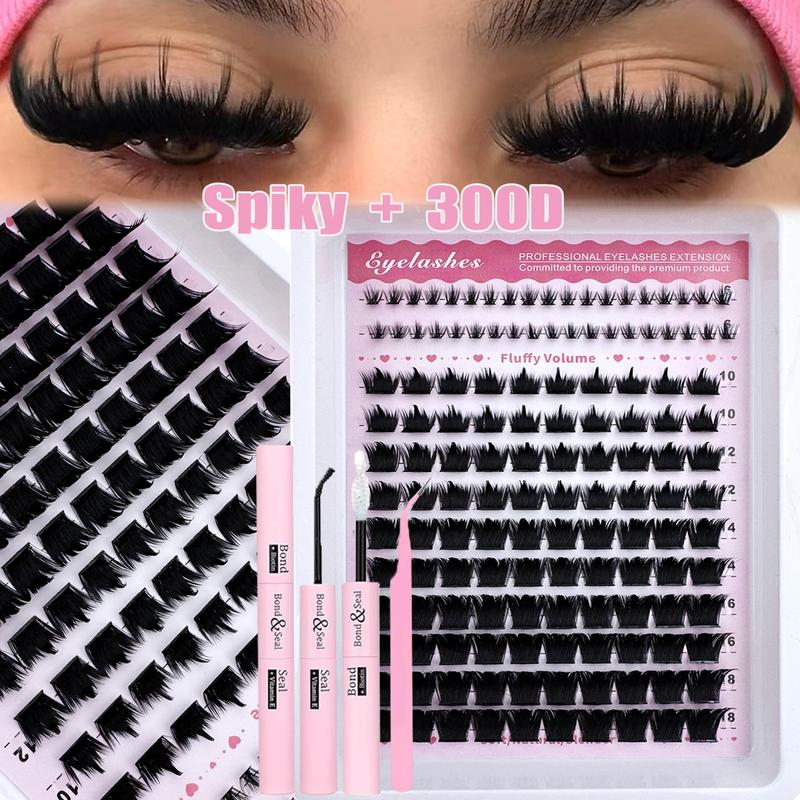 Manga Lash Clusters, Spiked and Lower Eyelashes, Mixed Lengths 6–21 mm for a Multi-Type Natural Yet Dramatic Cat Eye Look, Reusable False Eyelashes, Eyelash Extensions