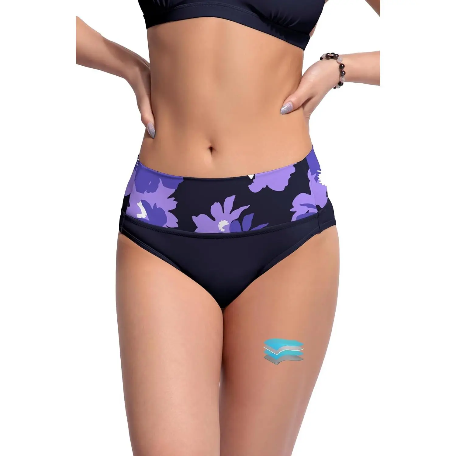 Navy Blue Flower