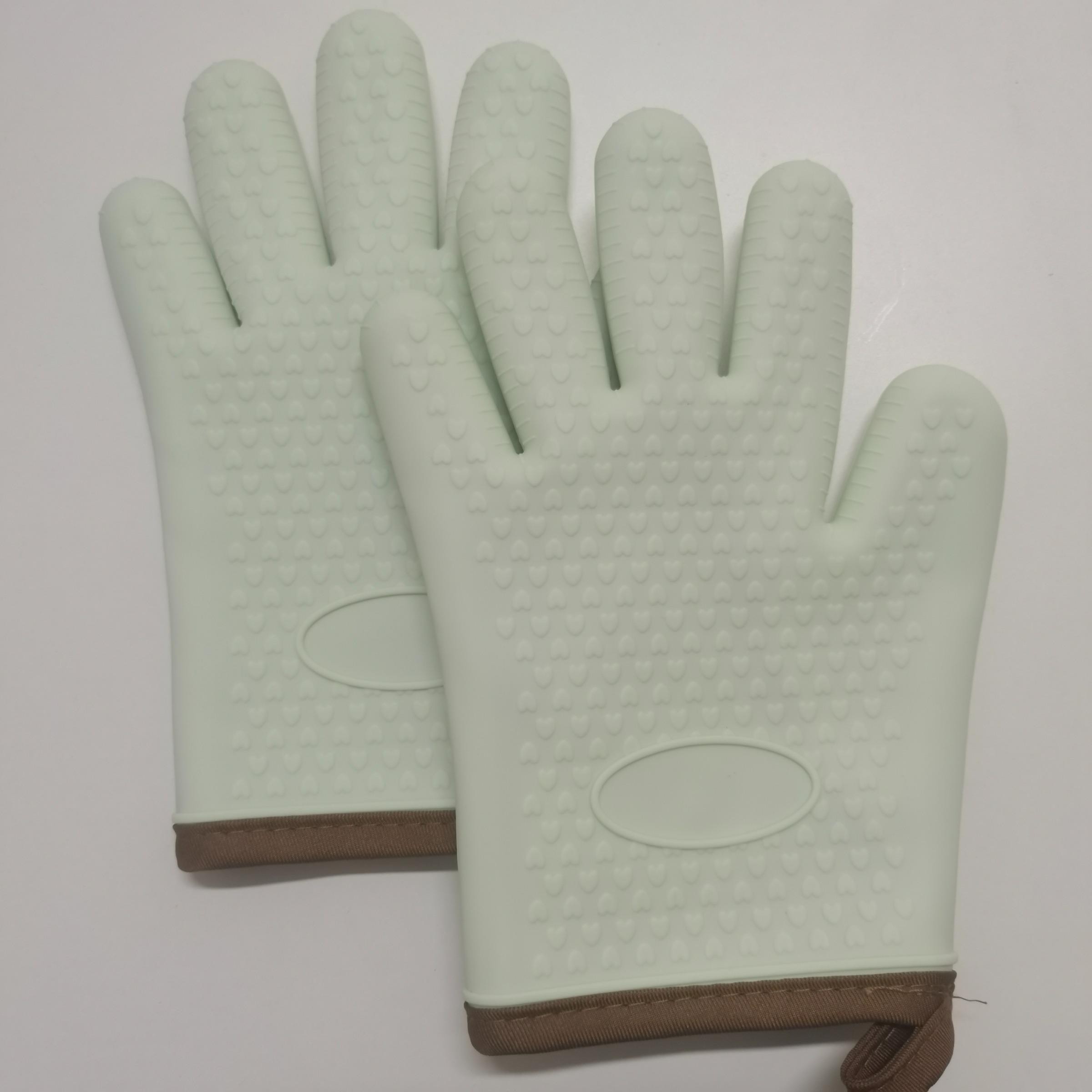 2 Pcs Silicone Oven Mitts, Heat Resistant, Food Grade, Extra Thick Non-Slip, Soft Lining, Good Grip, Baking, Cooking, Grilling, Essential Kitchen Gear