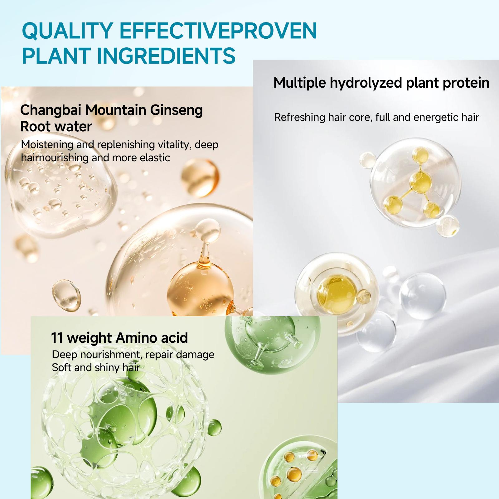 【Buy 1 get 2】Honlink Polypeptide Keratin Shampoo Cream for Hair Repair and Growth with Biotin and Keratin