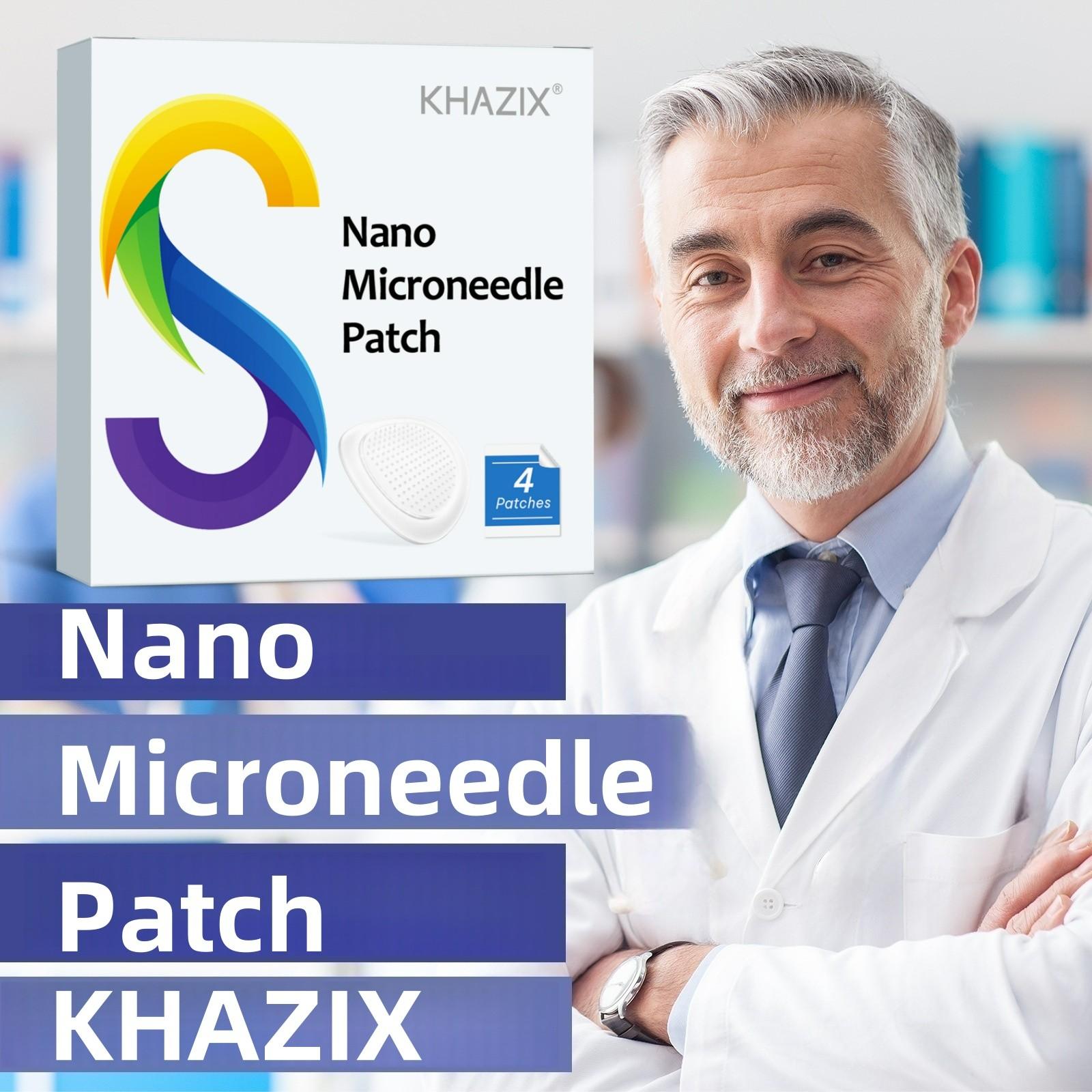KHAZIX Nano Microneedle Patch, Ultra-Thin & Gentle Skin Care Patch, 4 Patches Pack, Single Item, 12 Months Shelf Life