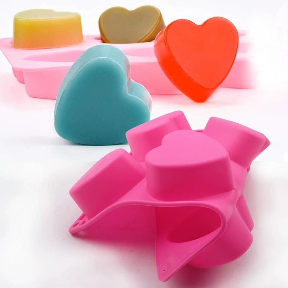 Heart Shaped Silicone Chocolate Mold, Cake Mold, DIY Soap Mousse Mold, Valentine's Day Chocolate Mold, Jelly Pudding Mold, Candle Mold